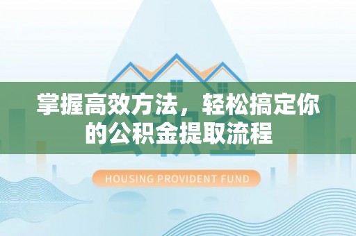 云林掌握高效方法，轻松搞定你的公积金提取流程