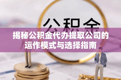 云林揭秘公积金代办提取公司的运作模式与选择指南