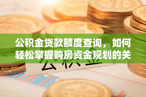 云林公积金贷款额度查询，如何轻松掌握购房资金规划的关键