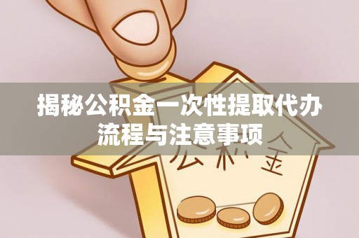 云林揭秘公积金一次性提取代办流程与注意事项