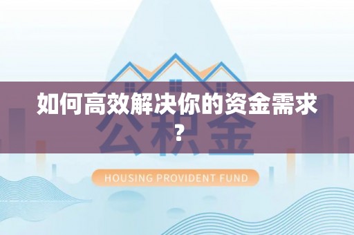 云林如何高效解决你的资金需求？