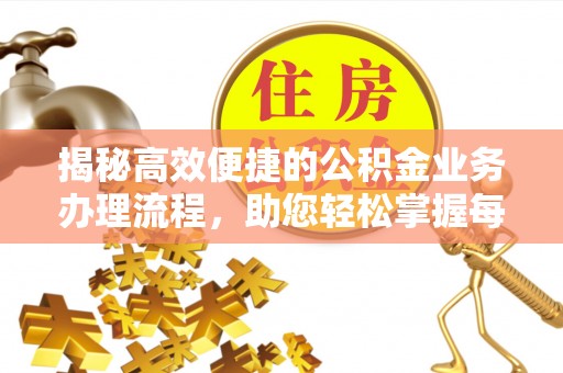 云林揭秘高效便捷的公积金业务办理流程，助您轻松掌握每一步