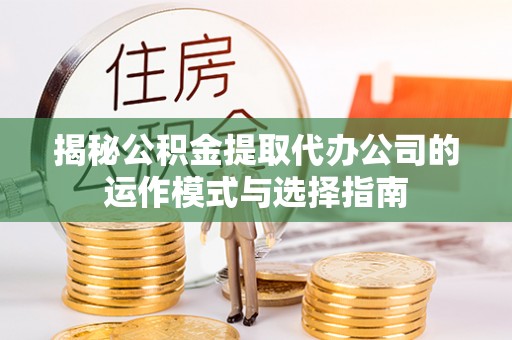 云林揭秘公积金提取代办公司的运作模式与选择指南