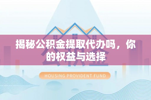 云林揭秘公积金提取代办吗，你的权益与选择