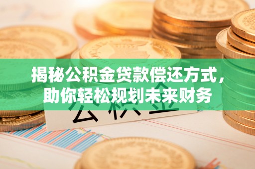 云林揭秘公积金贷款偿还方式，助你轻松规划未来财务