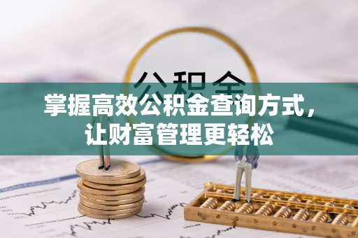 云林掌握高效公积金查询方式，让财富管理更轻松
