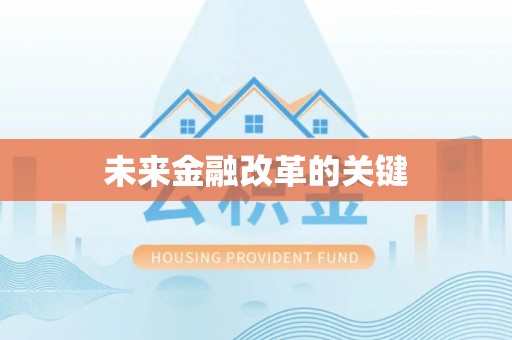 云林未来金融改革的关键