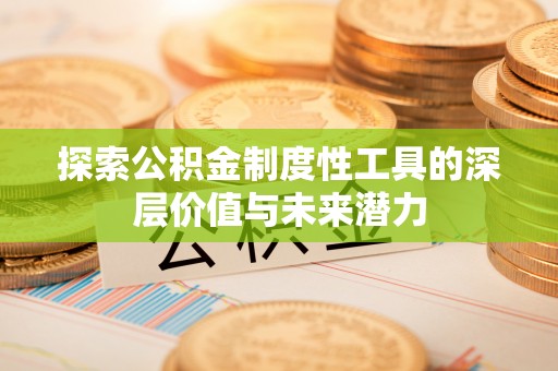 云林探索公积金制度性工具的深层价值与未来潜力