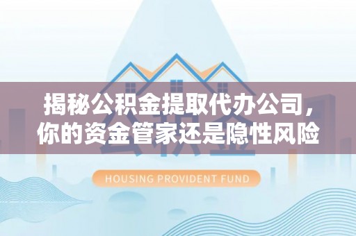 云林揭秘公积金提取代办公司，你的资金管家还是隐性风险？