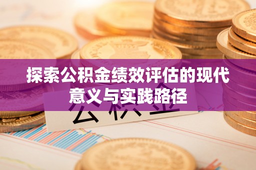 云林探索公积金绩效评估的现代意义与实践路径