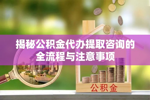 云林揭秘公积金代办提取咨询的全流程与注意事项
