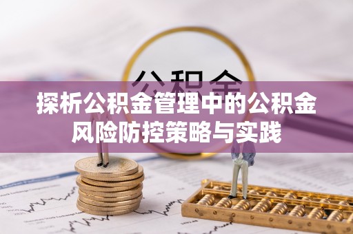 云林探析公积金管理中的公积金风险防控策略与实践
