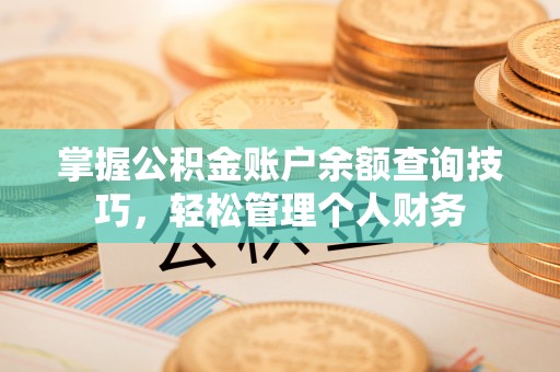 云林掌握公积金账户余额查询技巧，轻松管理个人财务