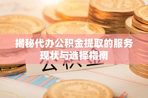 云林揭秘代办公积金提取的服务现状与选择指南