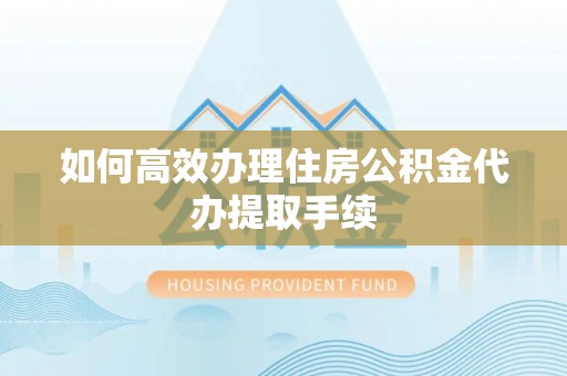 云林如何高效办理住房公积金代办提取手续