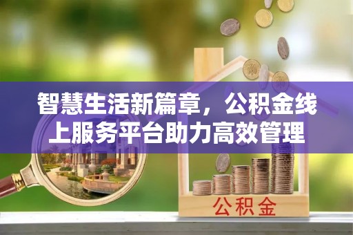 云林智慧生活新篇章，公积金线上服务平台助力高效管理