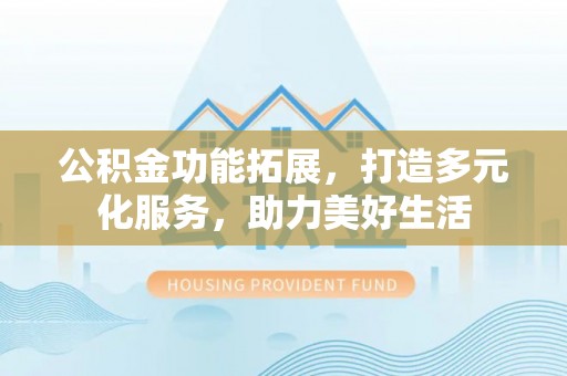 云林公积金功能拓展，打造多元化服务，助力美好生活