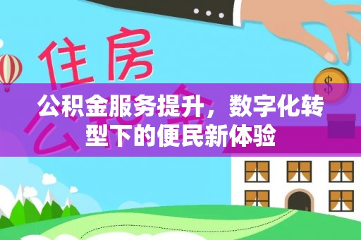 云林公积金服务提升，数字化转型下的便民新体验